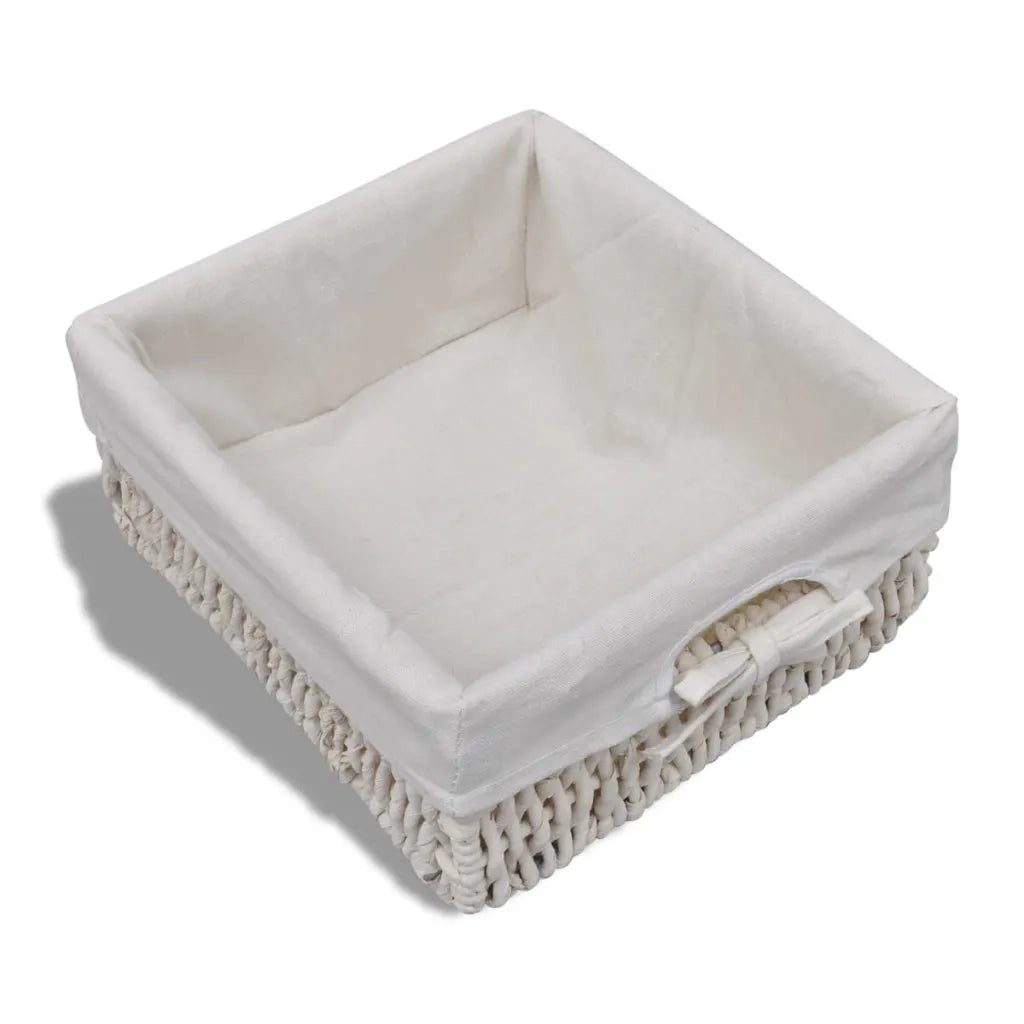 Cassapanca Bianca 62x33x42 cm in Legno di Paulownia 240790