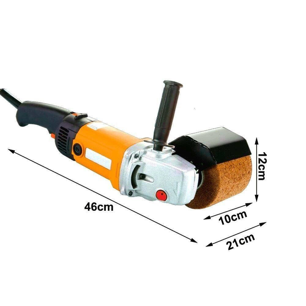 Trade Shop - Levigatrice A Rullo Spazzolatura Satinatura Metalli Smerigliatrice 1900w Mod 120 -