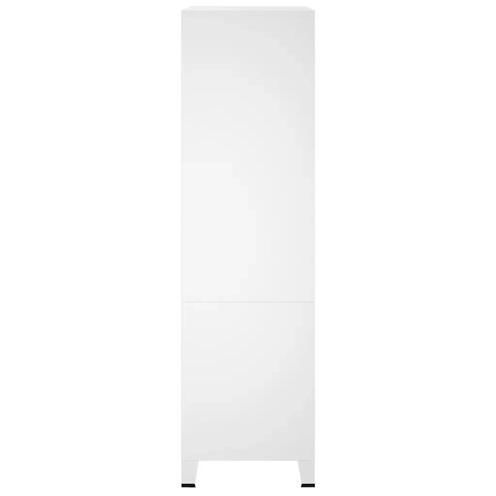 Armadio Bianco Industriale 90x50x180 cm in Metallo