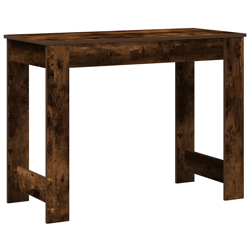 Scrivania Rovere Fumo 100x45x75 cm in Legno Multistrato