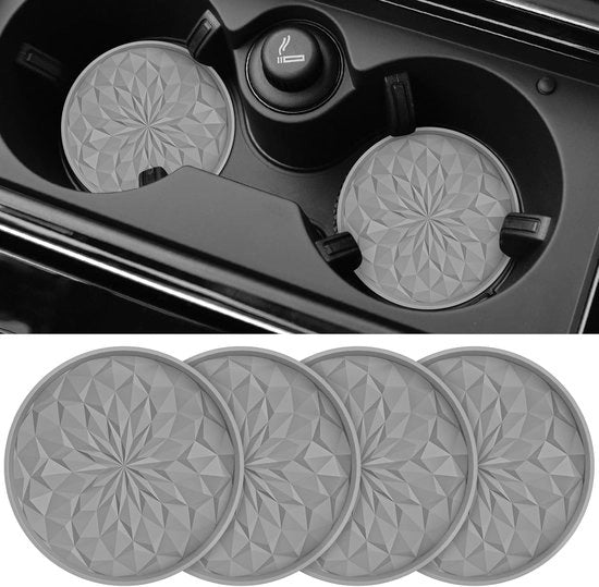 Supporto auto per sottosterza - 2,75 pollici mok auto sottosterza in silicone - Accessorio auto interno universale antiscivolo in grigio