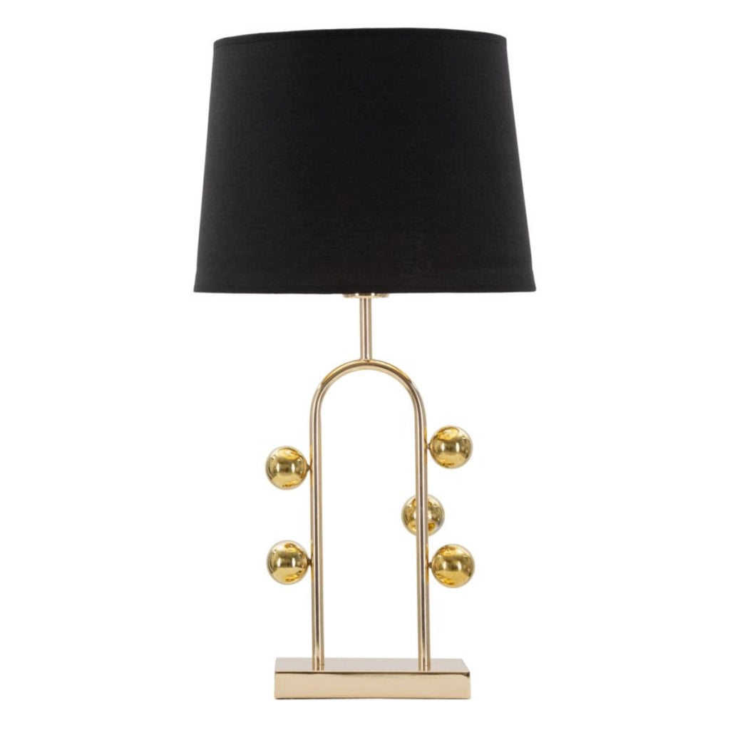 Lampada da Tavolo VKH127, Nero, Metallo, 32,5x32,5x61 cm