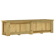 Fioriera Rialzata 196x50x50 cm in Legno di Pino Impregnato
