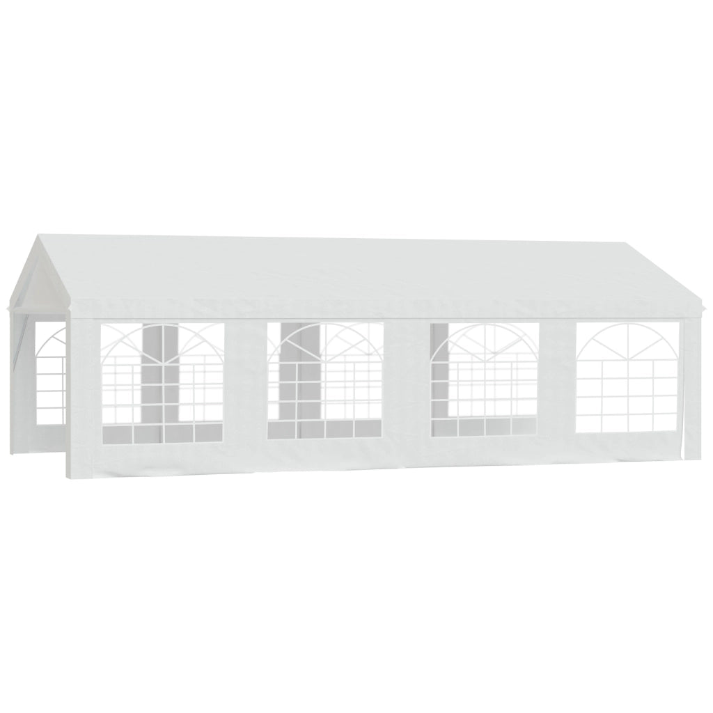 Tenda da giardino esterna 4x8m ¨C zephmum ¨C 8 finestre acciaio galvanizzato bianco