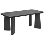 Tavolo da pranzo Piano in MDF nero Gambe in metallo Mobili da sala da pranzo moderni