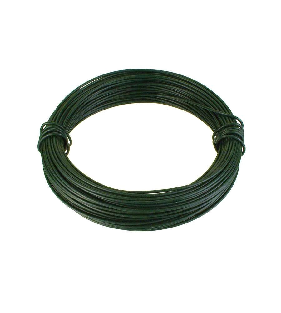 FILO MULTIUSO PLASTIFICATO IN FERRO ZINCATO VERDE mm 1,6x10 mt