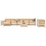 Set Divani da Giardino 10 pz in Legno Massello di Pino 3250652