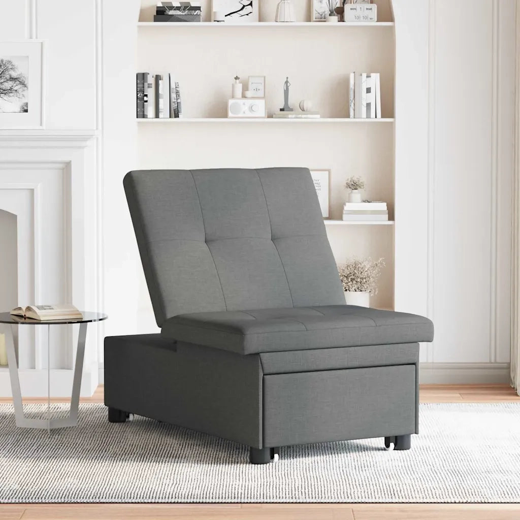 Divano letto-Sofa Letto-Daybed Grigio scuro 194 x 50 x 82 cm Legno compensato