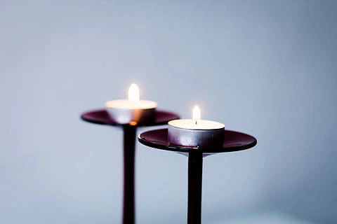 MAURY'S CANDELINE TEA LIGHT 50PZ BIANCHE SENZA PROFUMO BASE IN METALLO