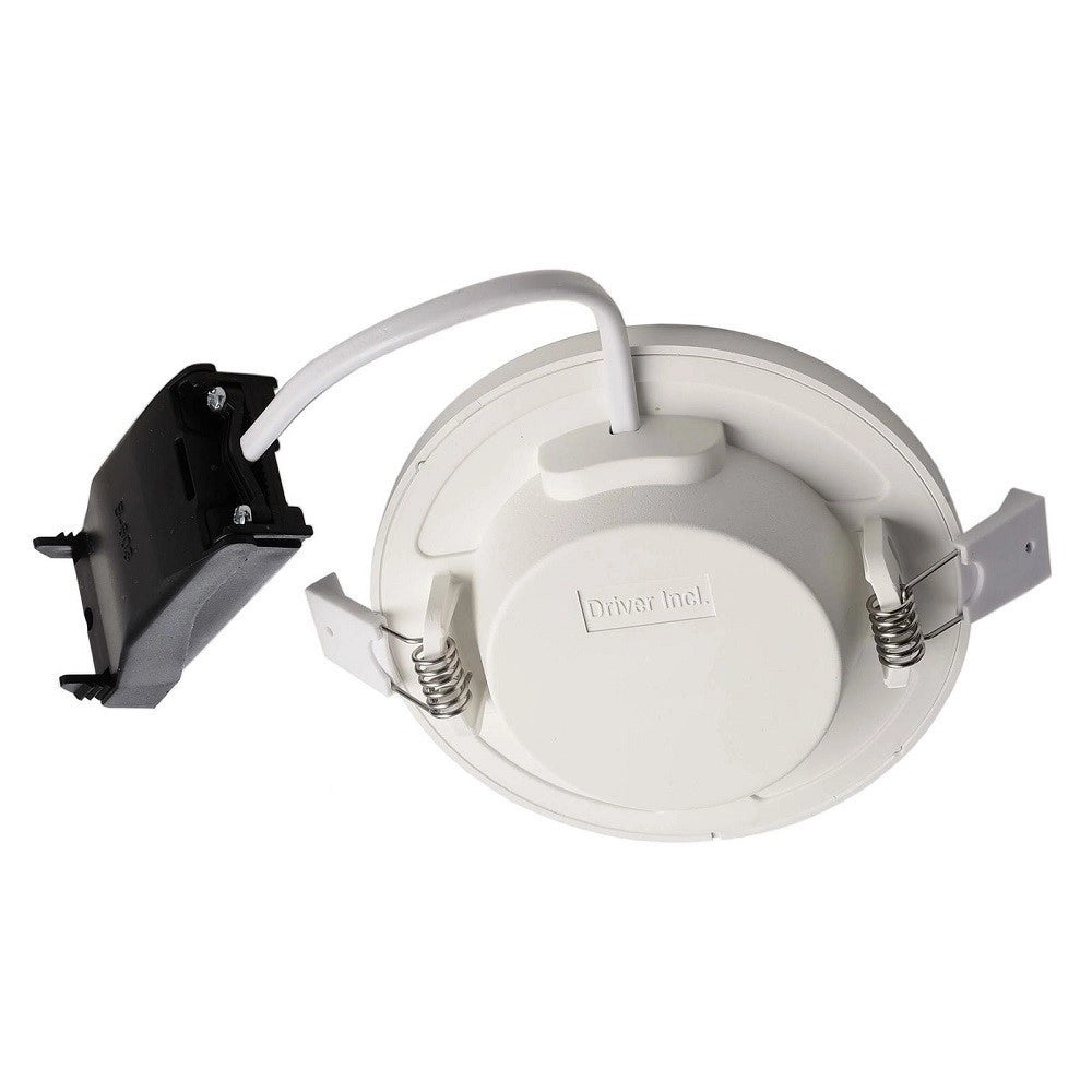 Trade Shop - Plafoniera Tonda Incasso 10cm Faretto Led 7w Moderno Pannello Luce Calda Soffitto -