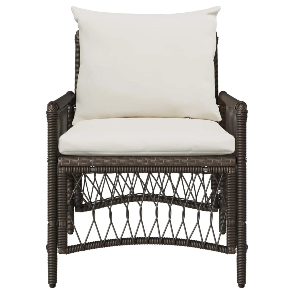 Sedia da Giardino Marrone 73 x 61 x 77 cm polyrattan 42006218