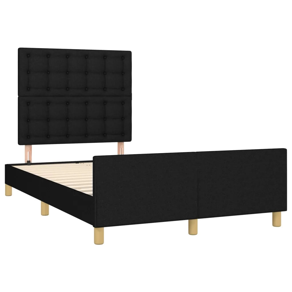 Giroletto senza Materasso Nero 120x200 cm Tessuto 3125367