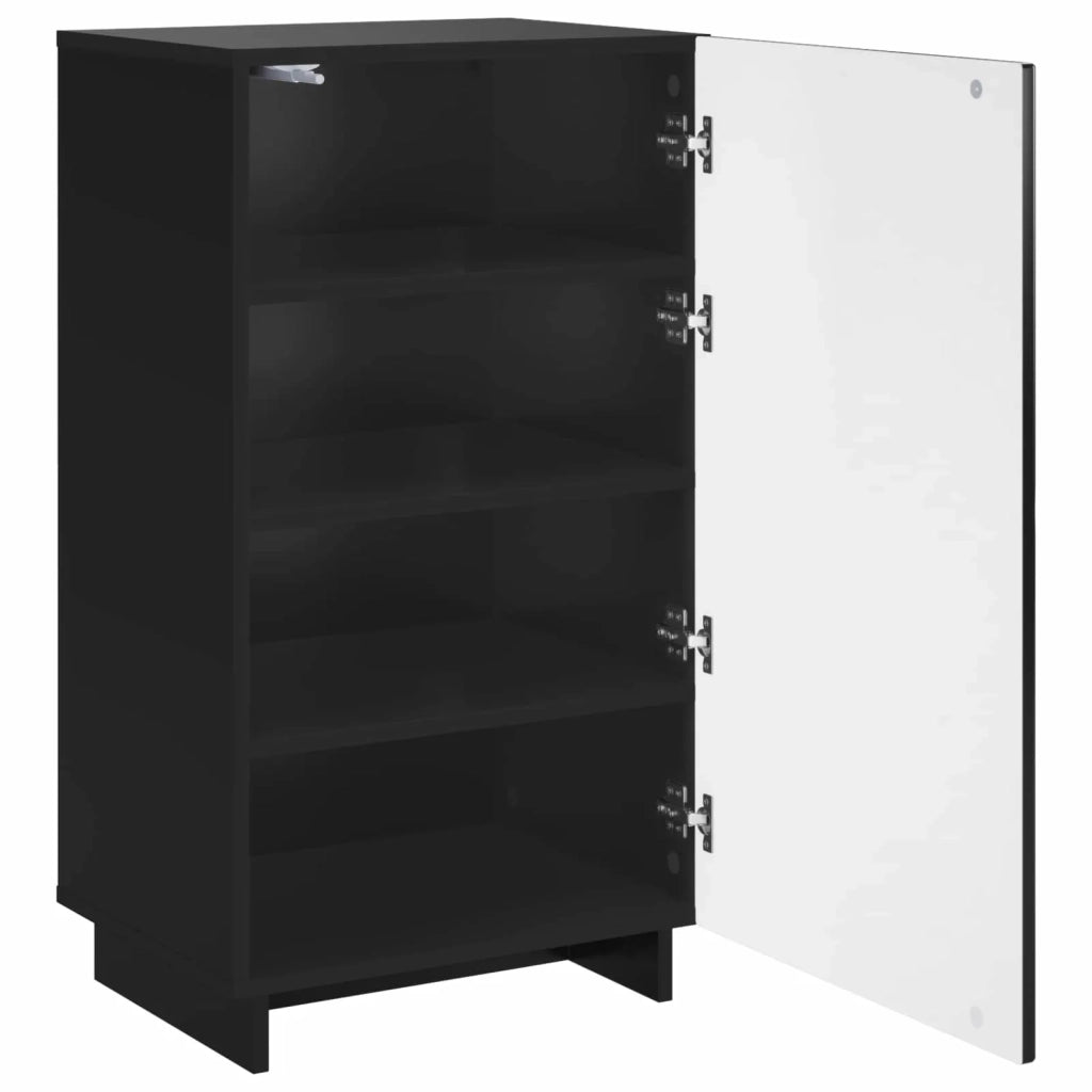 Mobile per scarpe 48 x 38 x 87,5 cm Legno ingegnerizzato Nero 8011667
