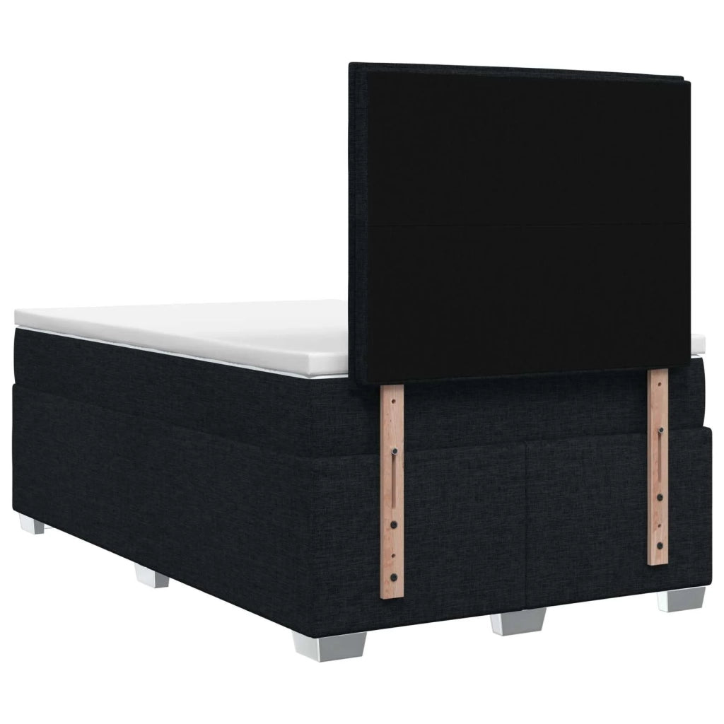 Letto box spring con materasso Nero 120 x 190 cm Tessuto 3453355