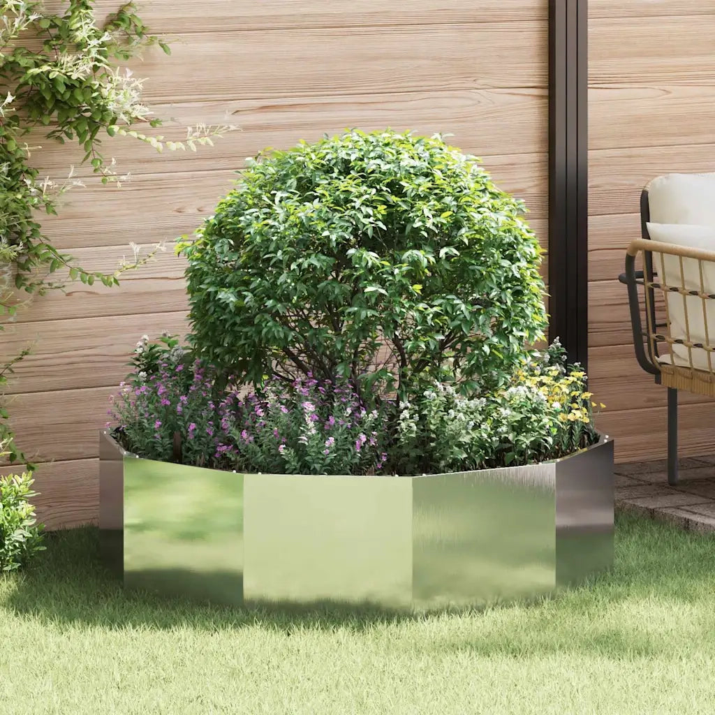 Fioriera Argento 120 x 120 x 35 cm Acciaio inossidabile