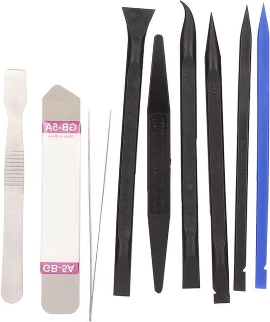 Kit di apertura e riparazione elettronica 9 in 1 - Kit di strumenti di apertura dello schermo - Apripista dello schermo LCD - Apripista per telefoni cellulari, tablet e laptop.