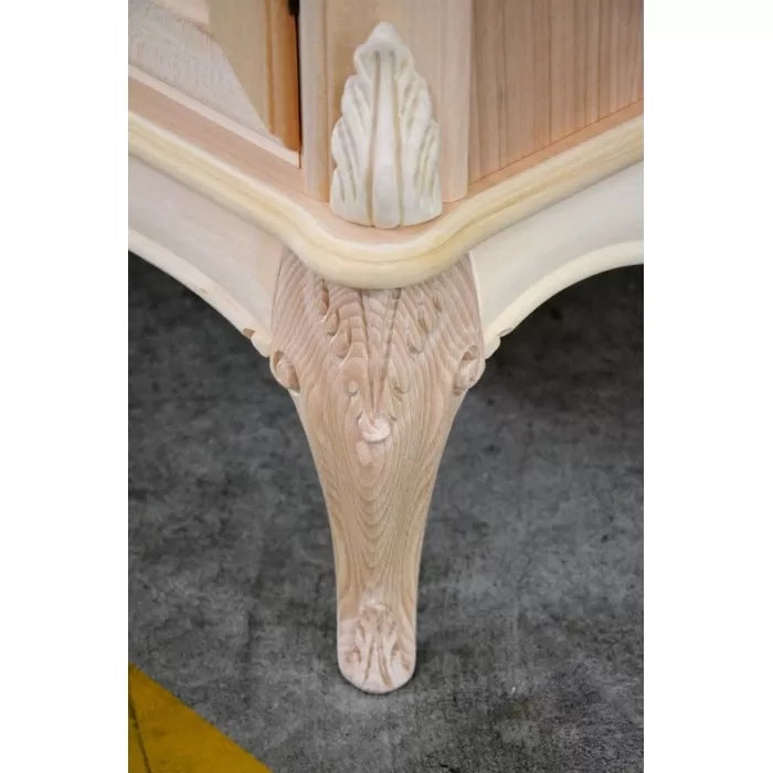 Mobile bagno provenzale in legno grezzo l.111 p.61 h.85 - Mobili 2G