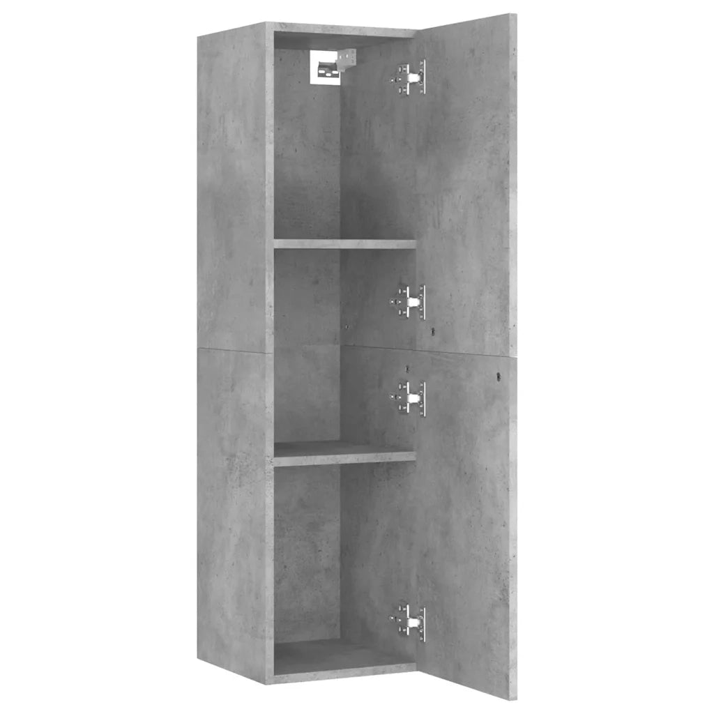 Mobile Porta TV-Mobile per TV-Credenza TV Grigio Cemento 30,5x30x110 cm Legno Multistrato