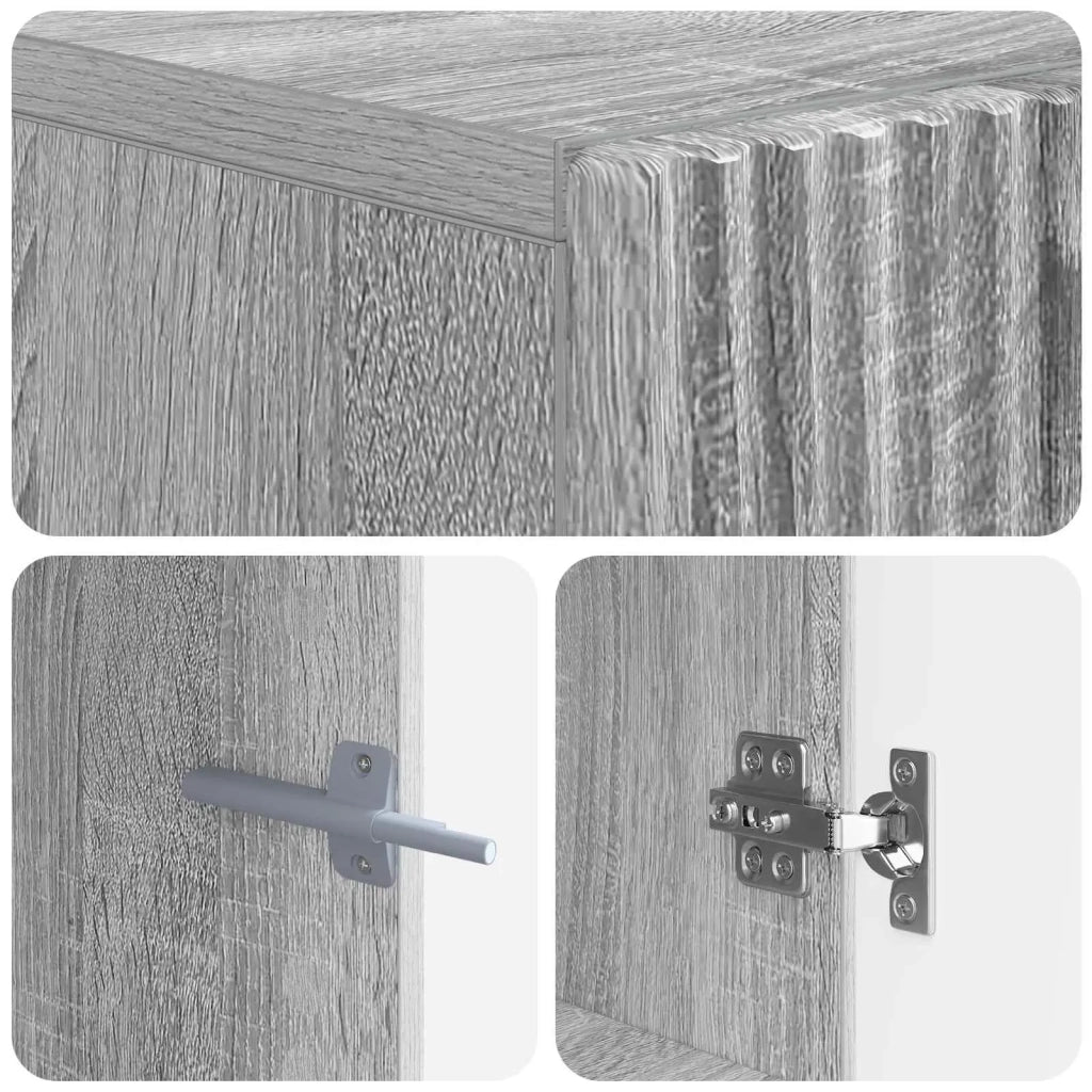 Mobile TV LED Sonoma grigio Legno ingegnerizzato 896691