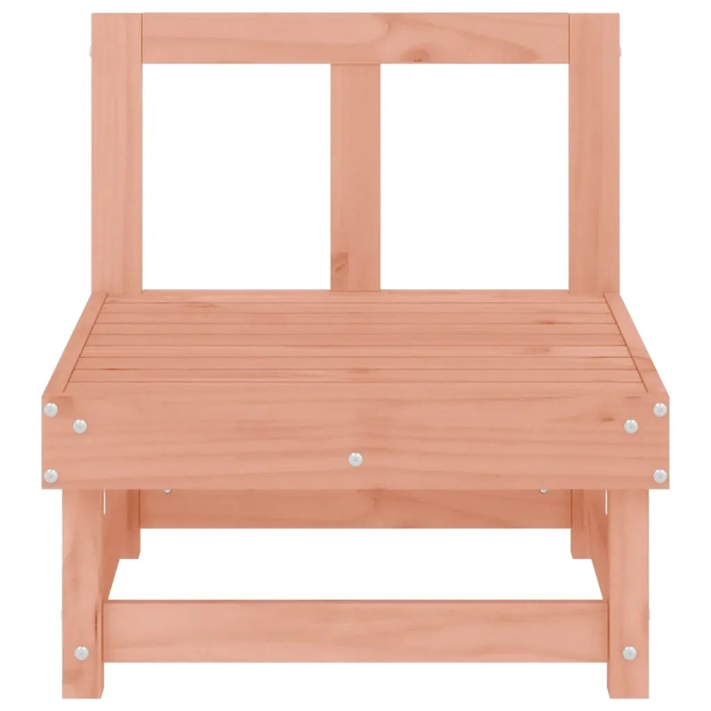 Divano Centrale da Giardino-Sofa Modulare-Divanetto da esterno in Legno Massello di Douglas