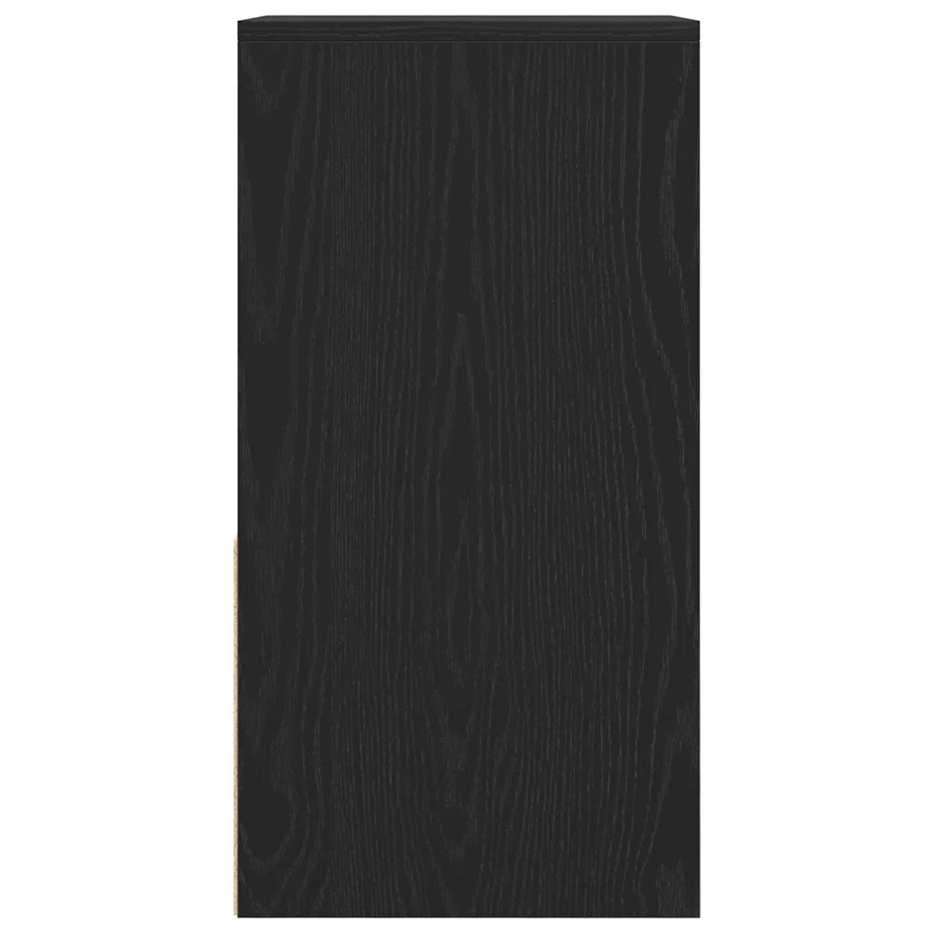 Comodini con Cassetto 2 pz-Set di 2 Tavolino da notte Rovere Neri 35x34x66,5 cm