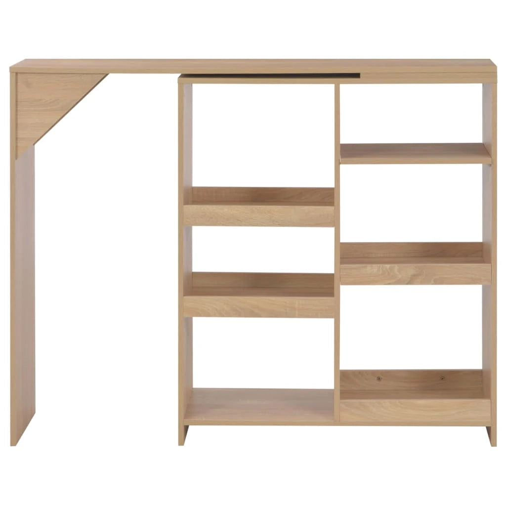 Tavolo alto da bar/bistrot con ripiano rimovibile rovere beige 138 cm 0902048
