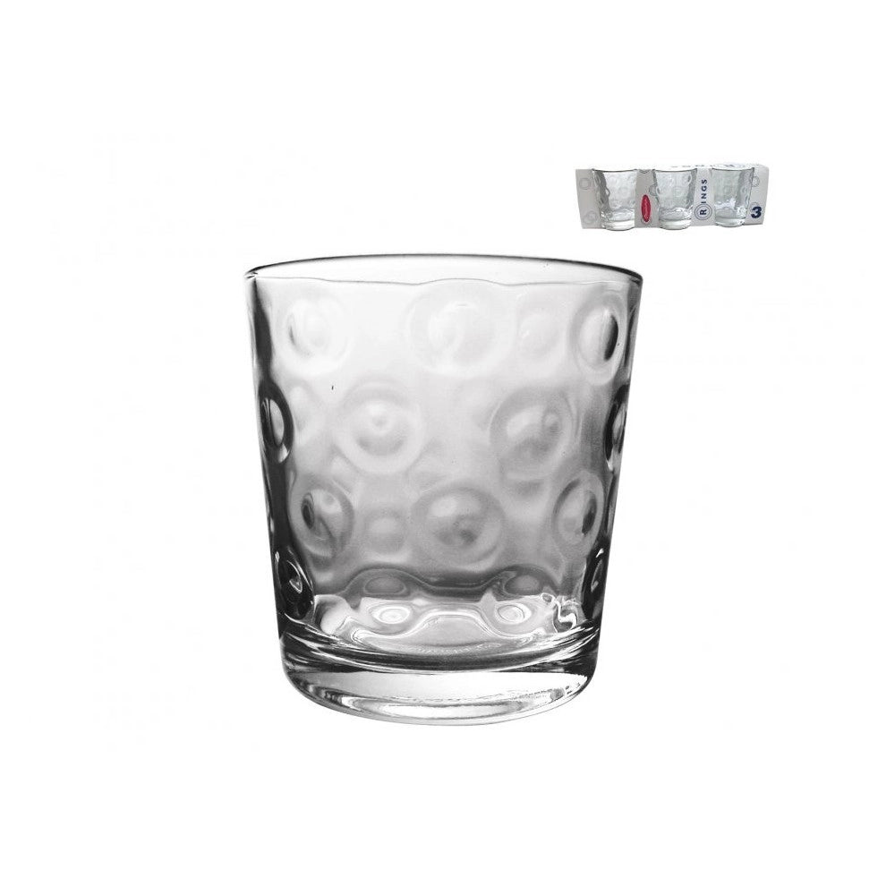 Trade Shop - Set 6 Bicchieri Trasparenti Da Tavola Ristorante Bar Per Acqua O Bibite 250cc -