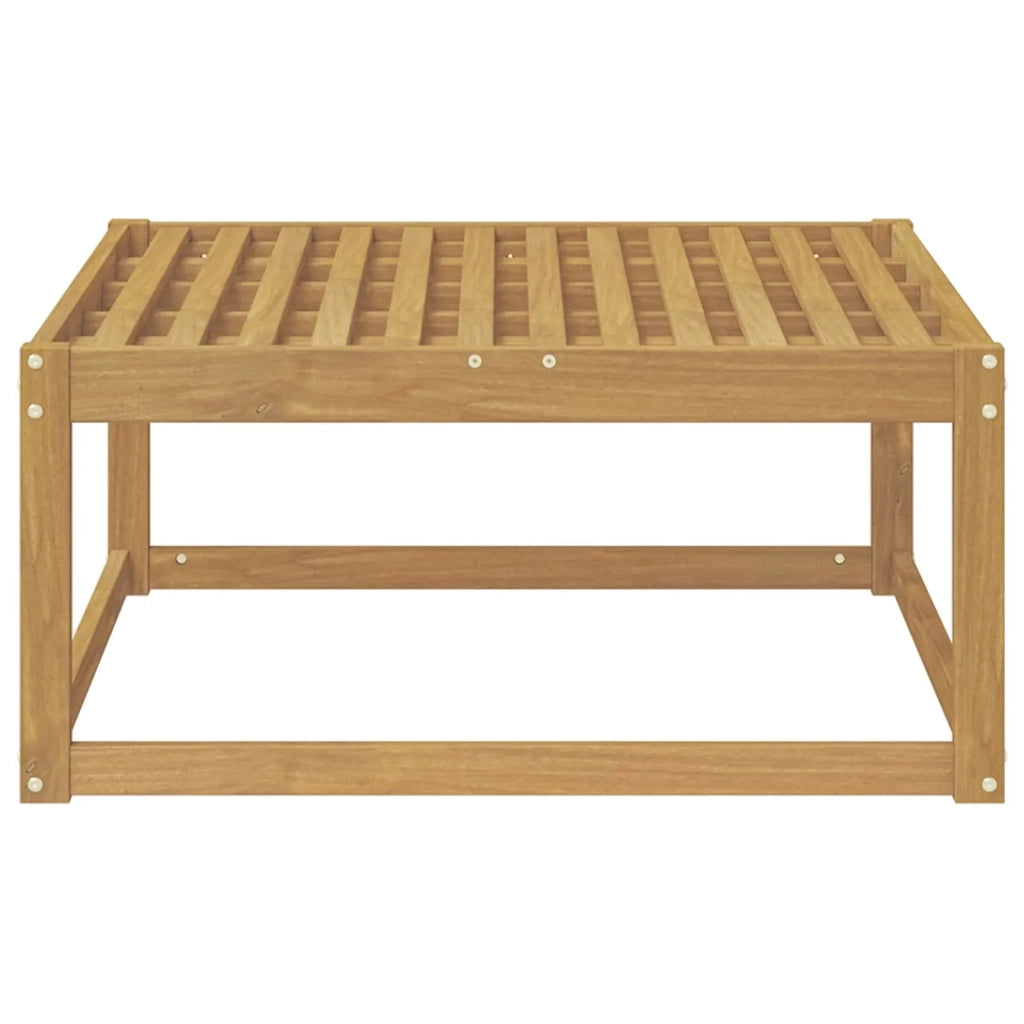 Sedia da giardino-Poggiapiedi da Esterno Legno di Acacia Massello Bianco 352368
