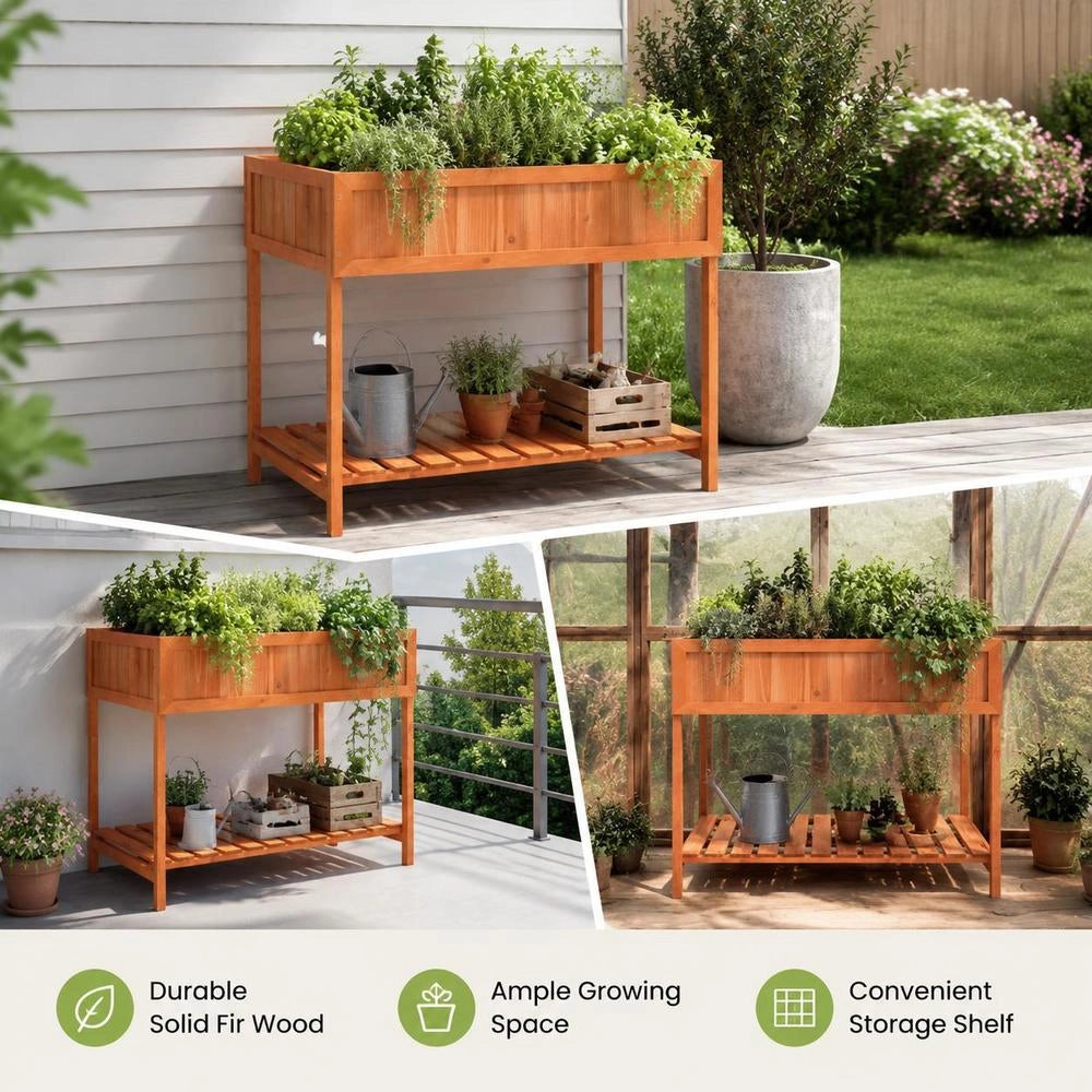 Planter For Herbs 80x60x80 Cm Solid Fir Wood