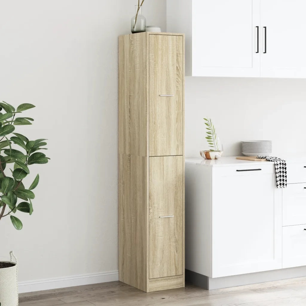 Armadietto da Farmacia Rovere Sonoma 30x41x174,5 cm Truciolato
