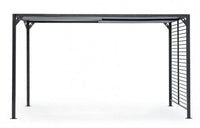 Pergola da Giardino 3x3,6xh2,1m Noah Antracite