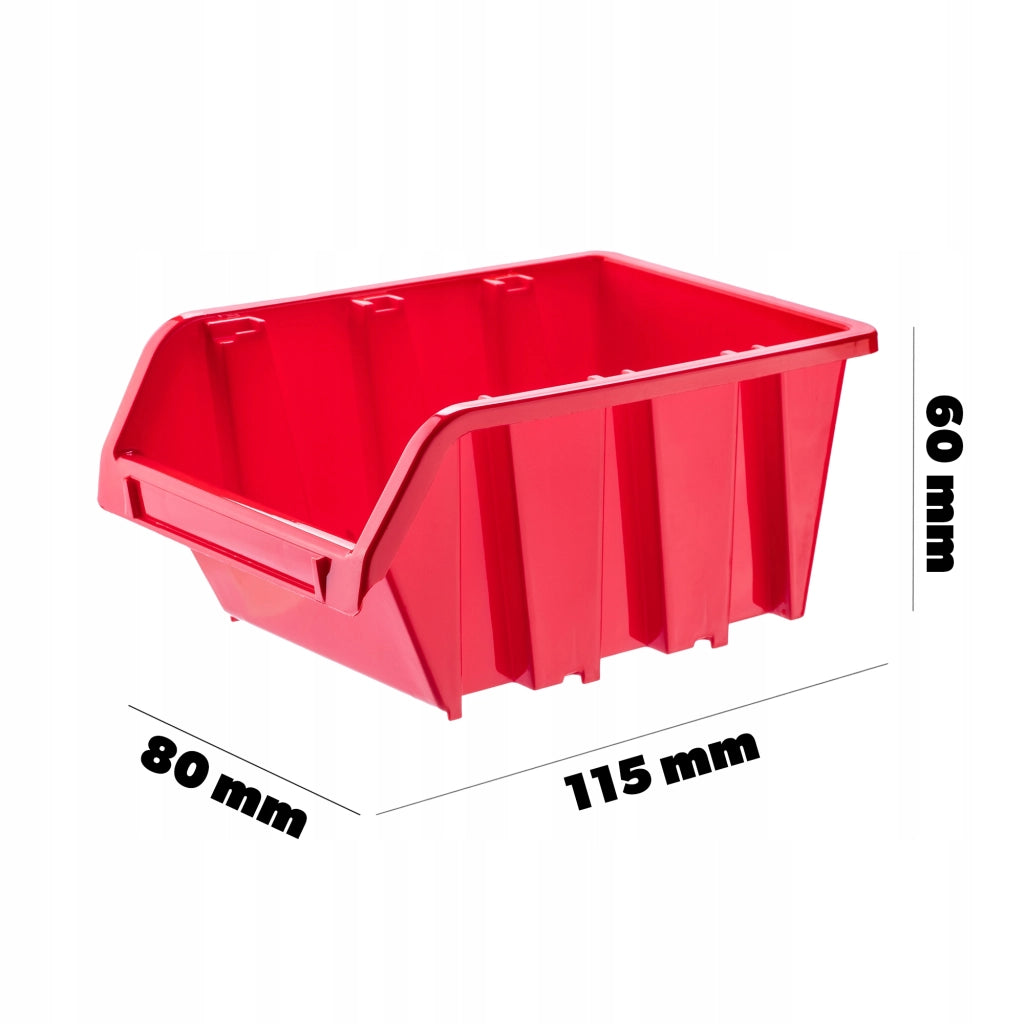 Vassoio organizer in plastica KADAX per officina, dimensioni 115x80x60 mm