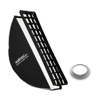 Essential Striplight Softbox 22x90cm + adattatore softbox per Hensel Expert, ruotabile a 360°, facile da montare, adattatore Bowens e borsa per il trasporto