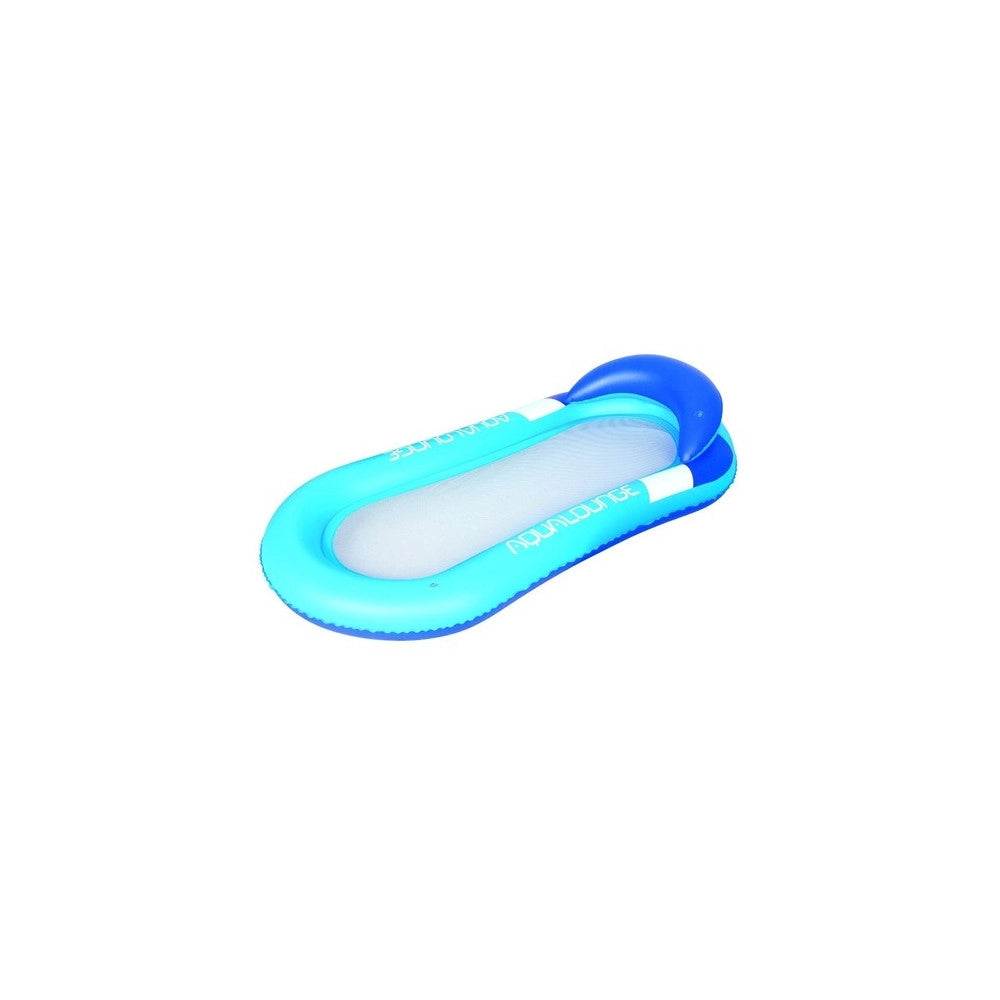 Trade Shop - Amaca Poltrona Lounge Materassino 160x84 Cm Rossa E Blu Gonfiabile Mare Piscina -