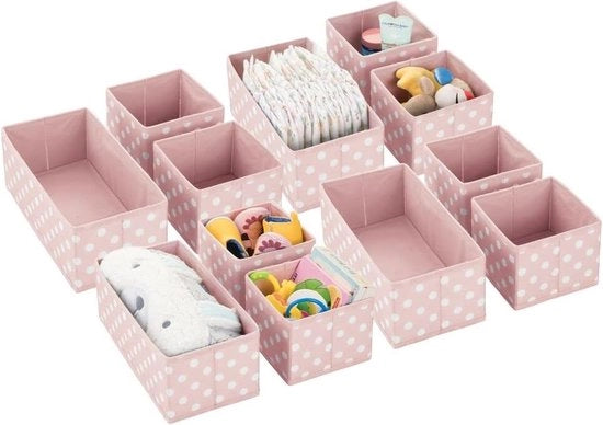 Scatole di stoccaggio flessibili, per in cassa o in un cassetto, in 2 misure per capi di abbigliamento, asciugamani, lenzuola e accessori
