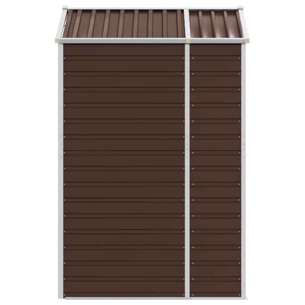 Capanno da Giardino Marrone 191x130x198 cm in Acciaio Zincato 3188264