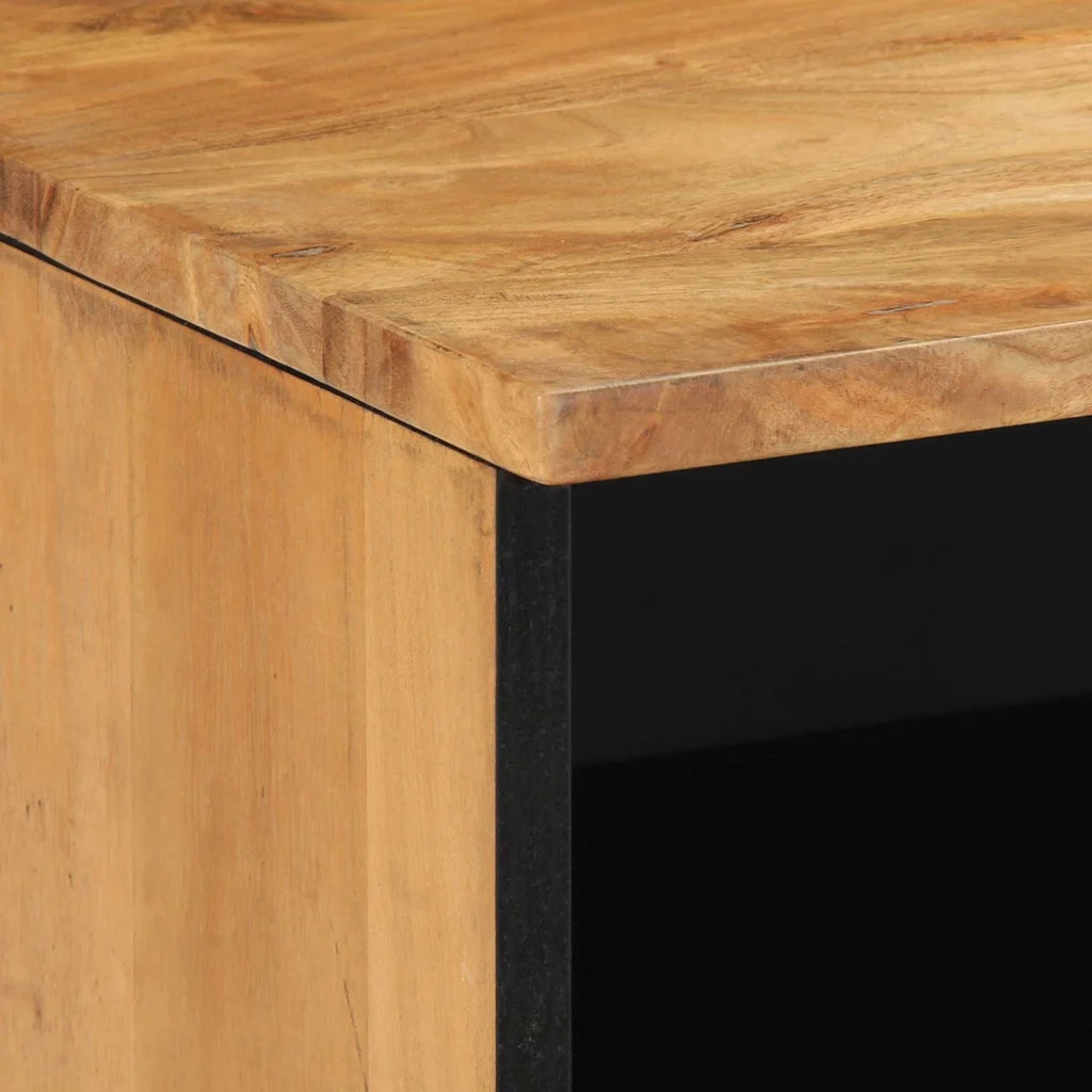 Mobile TV-Credenza per TV Legno di Acacia Massello 100 x 33,5 x 46 cm 761116