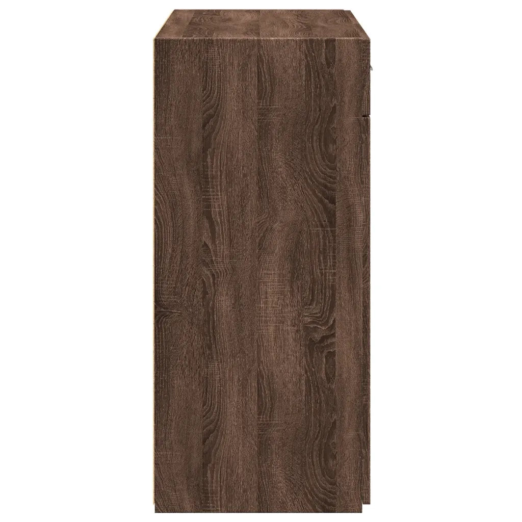 Credenza-Buffet-Armadio da cucina Rovere Marrone 80x42,5x93 cm in Legno Multistrato 112285