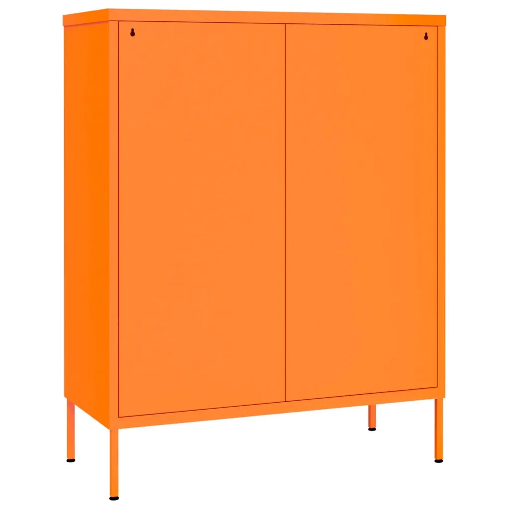 Cassettiera Arancione 80x35x101,5 cm in Acciaio 336147