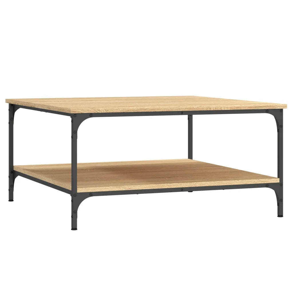 Tavolino da Salotto Rovere Sonoma 80x80x40 cm Legno Multistrato 832839