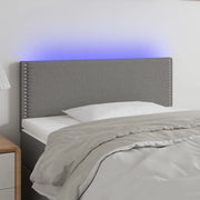 Testiera a LED-Testata con LED Grigio Scuro 90x5x78/88 cm in Tessuto 568567