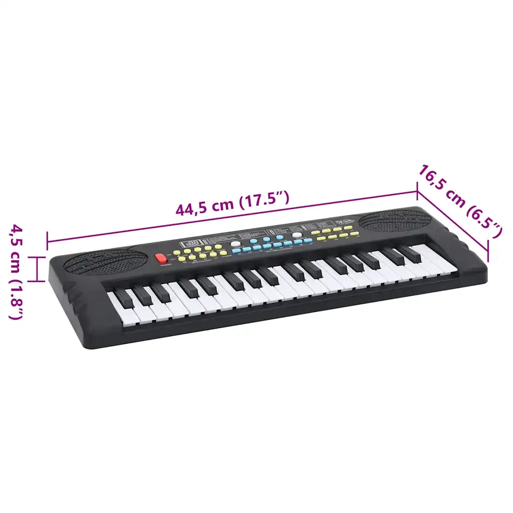 Tastiera Elettrica Pianoforte a 37 Tasti Microfono per Bambini CFW3621036