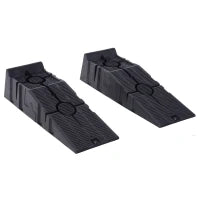 DURHAND Set 2 Rampe per Auto in Plastica con Carico Massimo 5 Tonnellate, 91x30x21 cm, Nero