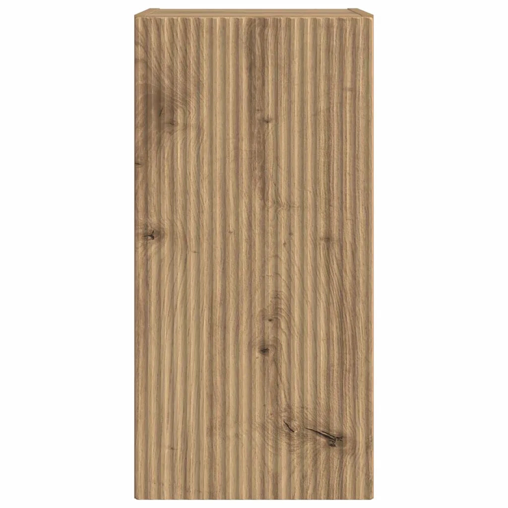 Mobile TV da parete-Mobile TV a Muro-Credenza TV Rovere Artigianale 30 x 31 x 60 cm