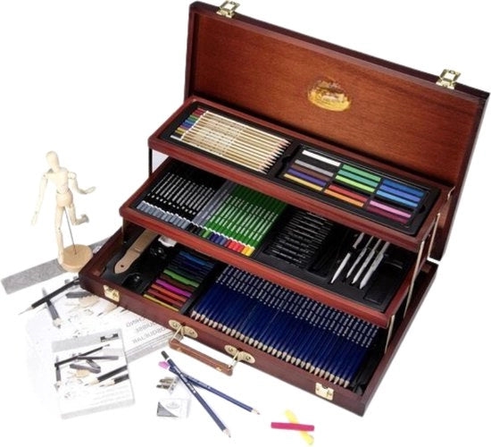 Set di Disegno e Segni Professionale 56.51 x 10.8 x 35.56 cm Multicolore - Kit Completo per Artisti