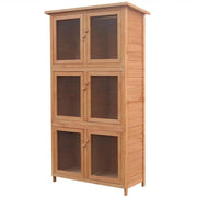 Gabbia per animali domestici a 6 scomparti 55,6 x 32 x 24,9 cm legno 02_0000575