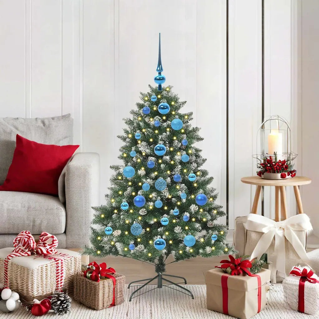 Albero di Natale artificiale con 150 LED Verde 120 cm 3395216