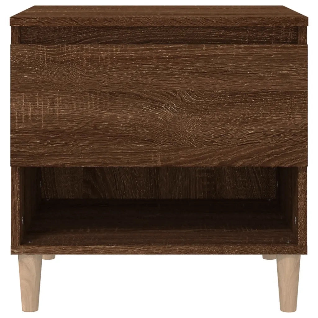 Comodino Rovere Marrone 50x46x50 cm in Legno Multistrato 819546