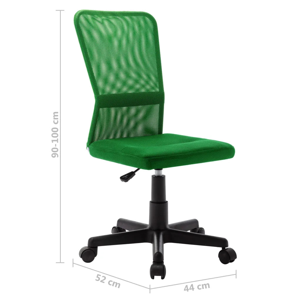 Sedia da Ufficio Verde 44x52x100 cm in Tessuto a Rete 289514