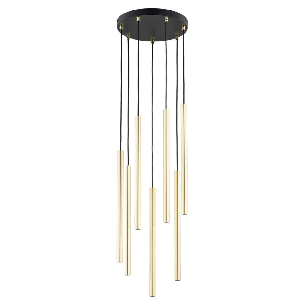 Lampada a sospensione Selter oro e nero